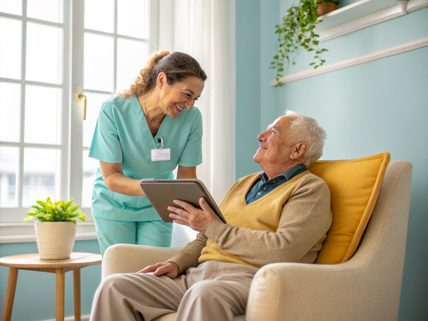 Vriendelijke zorgverlener van CuraNova Zorg